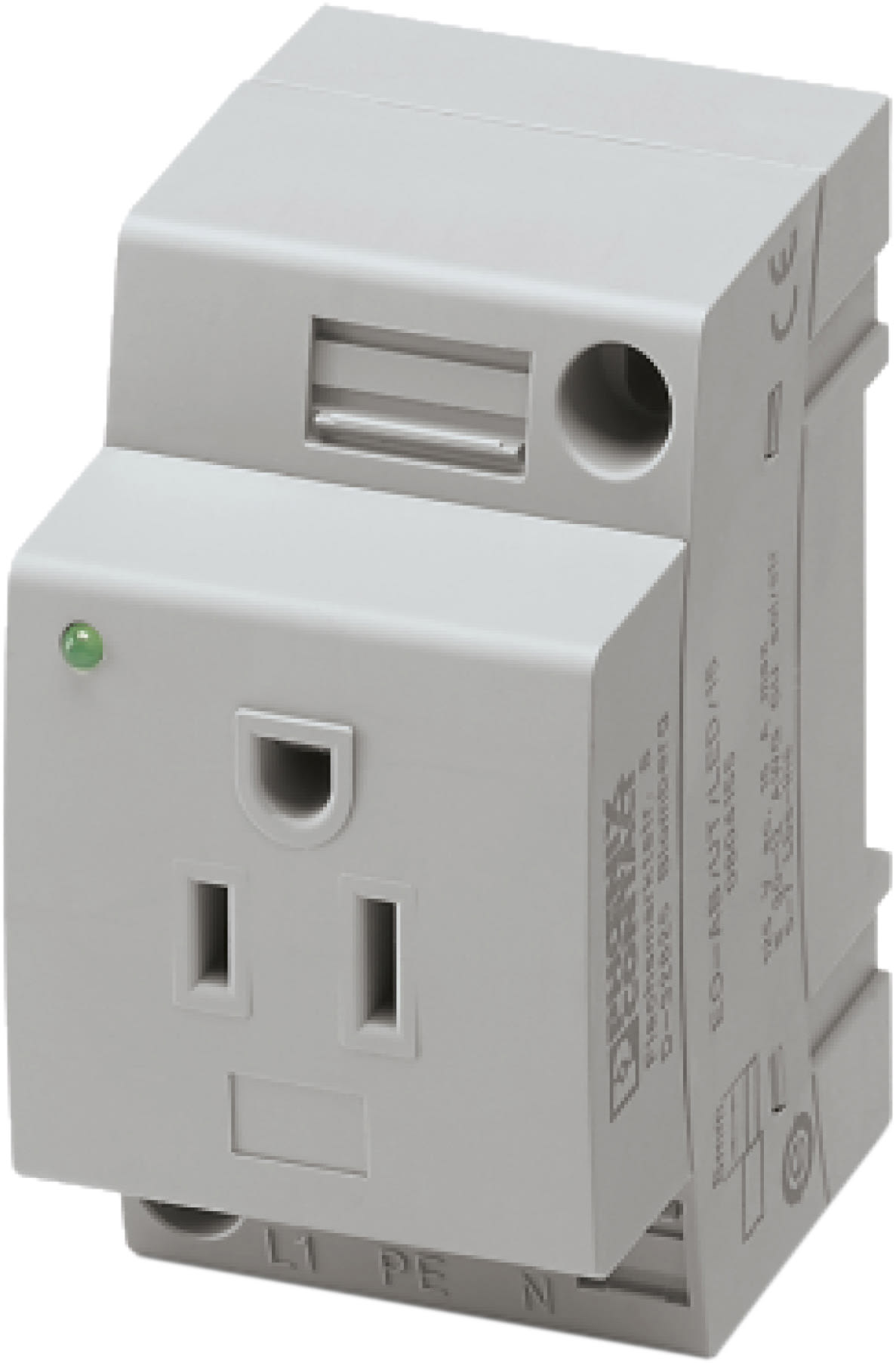 Phoenix Contact - EO-AB/UT/LED/15 - Prise électrique pour armoire