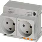 Phoenix Contact - EO-K/PT/LED/DUO - Prise d'armoire double