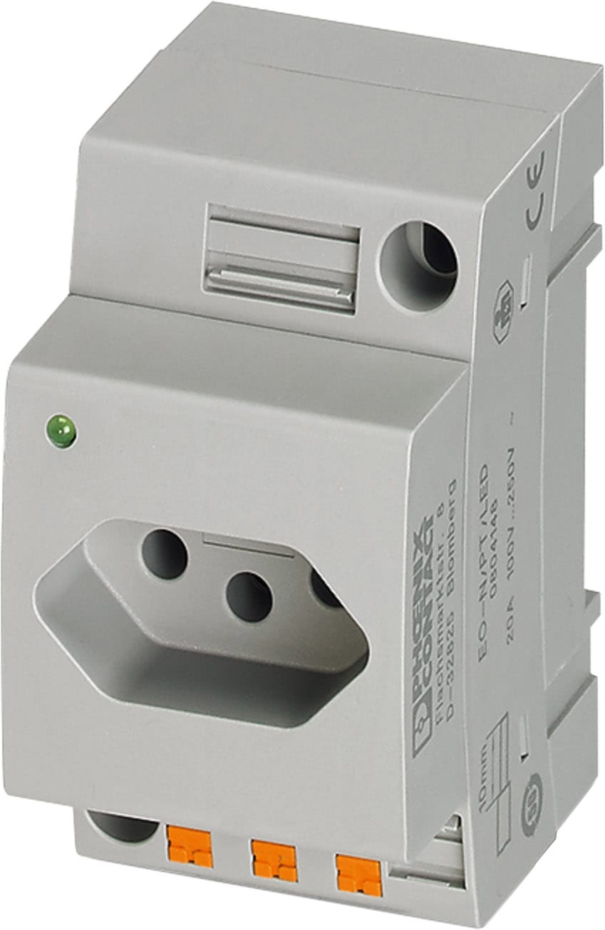 Phoenix Contact - EO-N/PT/LED - Prise électrique pour armoire