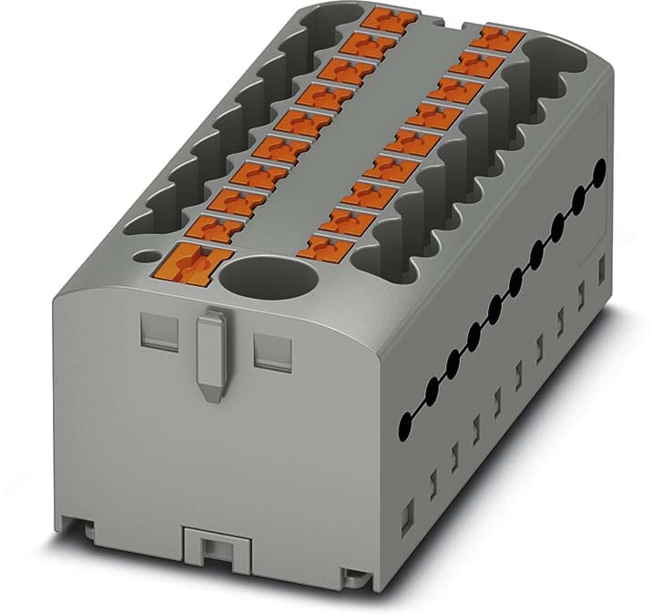 Phoenix Contact - PTFIX 6/18X2,5 GN - PTFIX 6/18X2,5 GN - Bloc répartiteur PTFIX