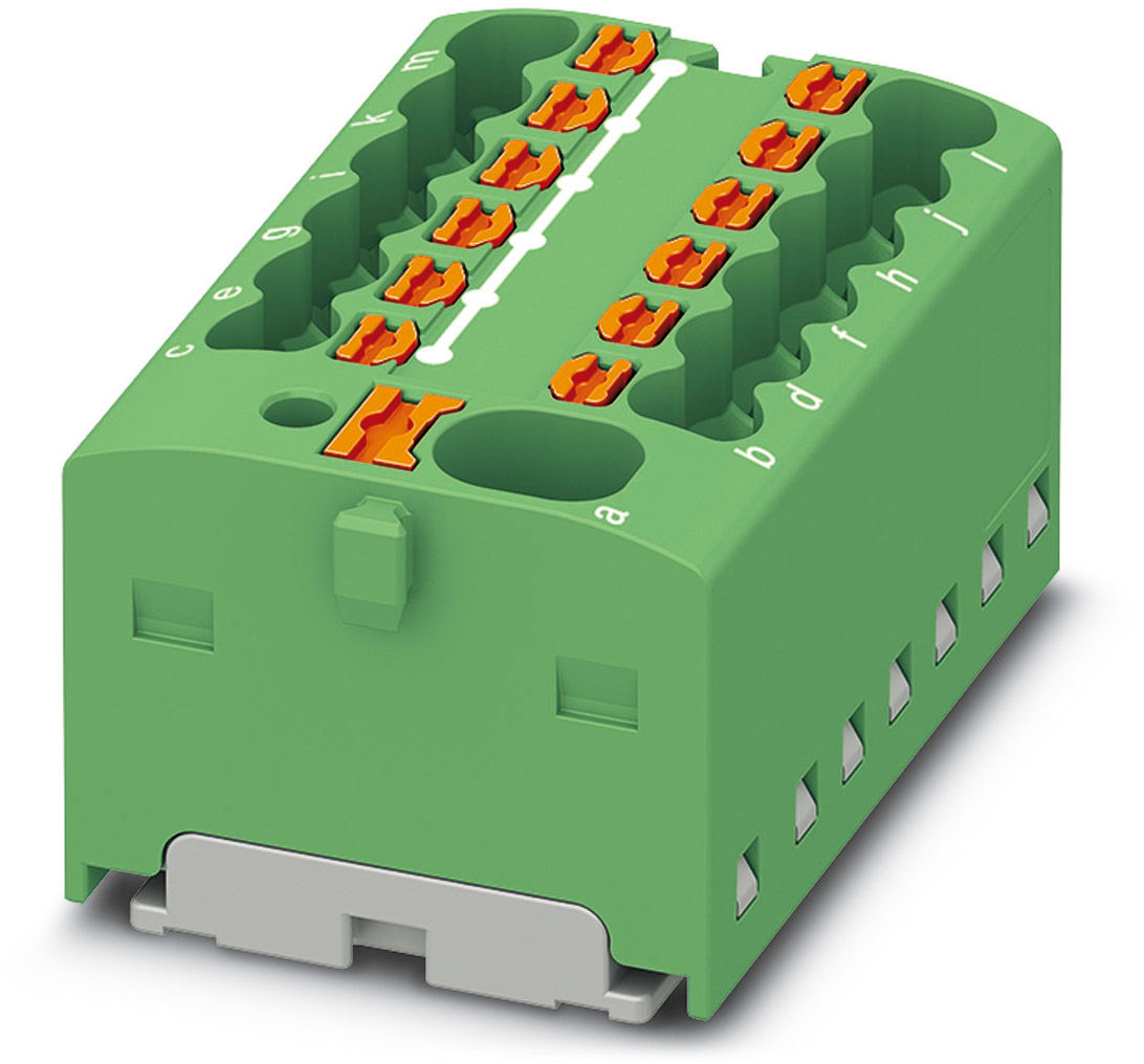 Phoenix Contact - PTFIX 4/12X1,5 GN - Bloc répartiteur PTFIX