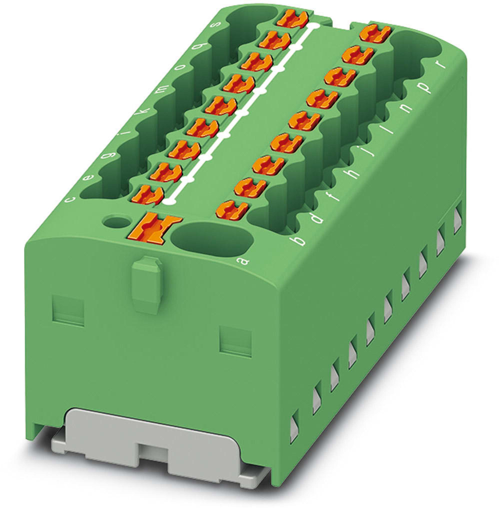 Phoenix Contact - PTFIX 4/18X1,5 GN - Bloc répartiteur PTFIX