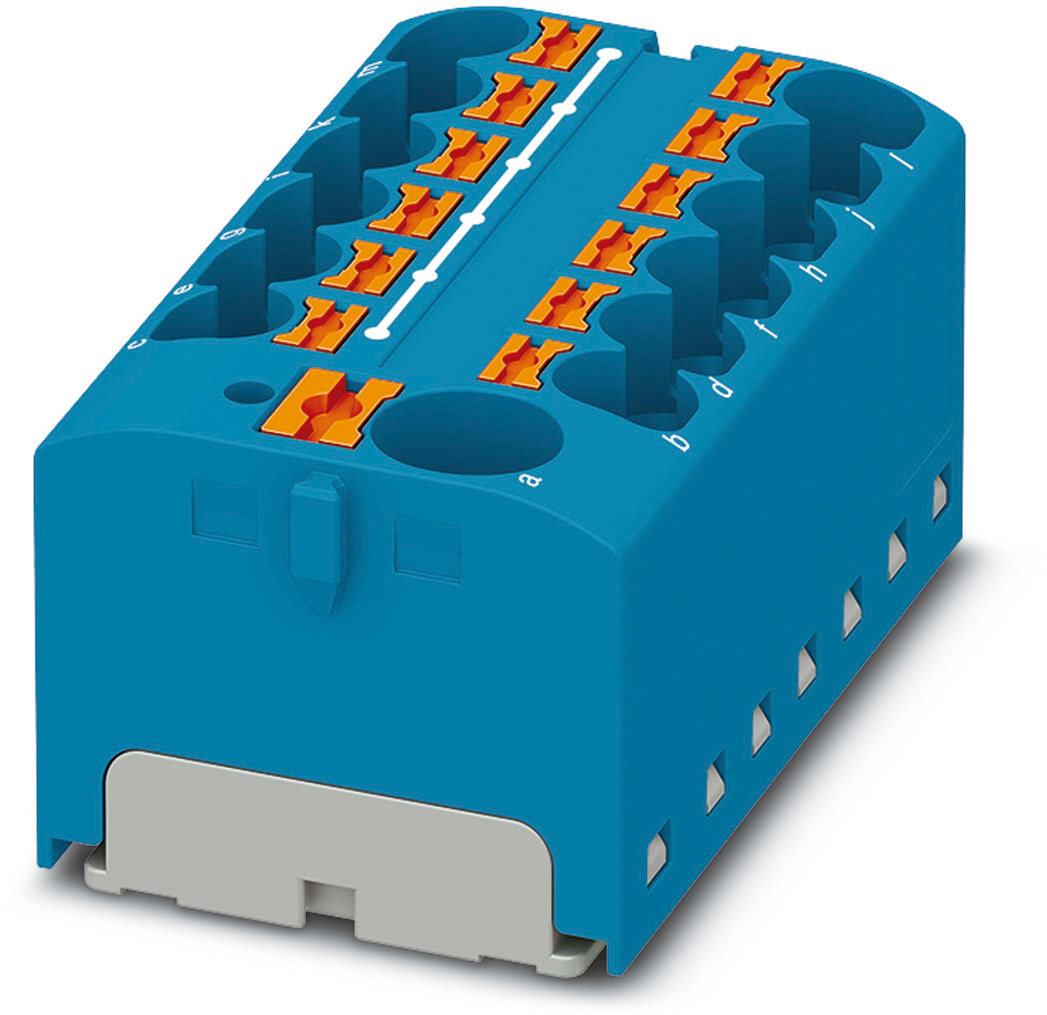Phoenix Contact - PTFIX 10/12X4 BU - PTFIX 10/12X4 BU - Bloc répartiteur PTFIX