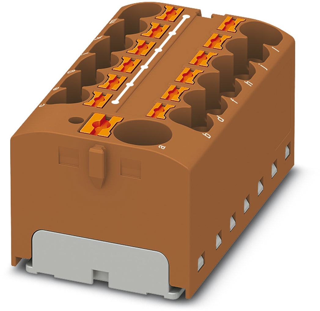 Phoenix Contact - PTFIX 10/12X4 BN - PTFIX 10/12X4 BN - Bloc répartiteur PTFIX