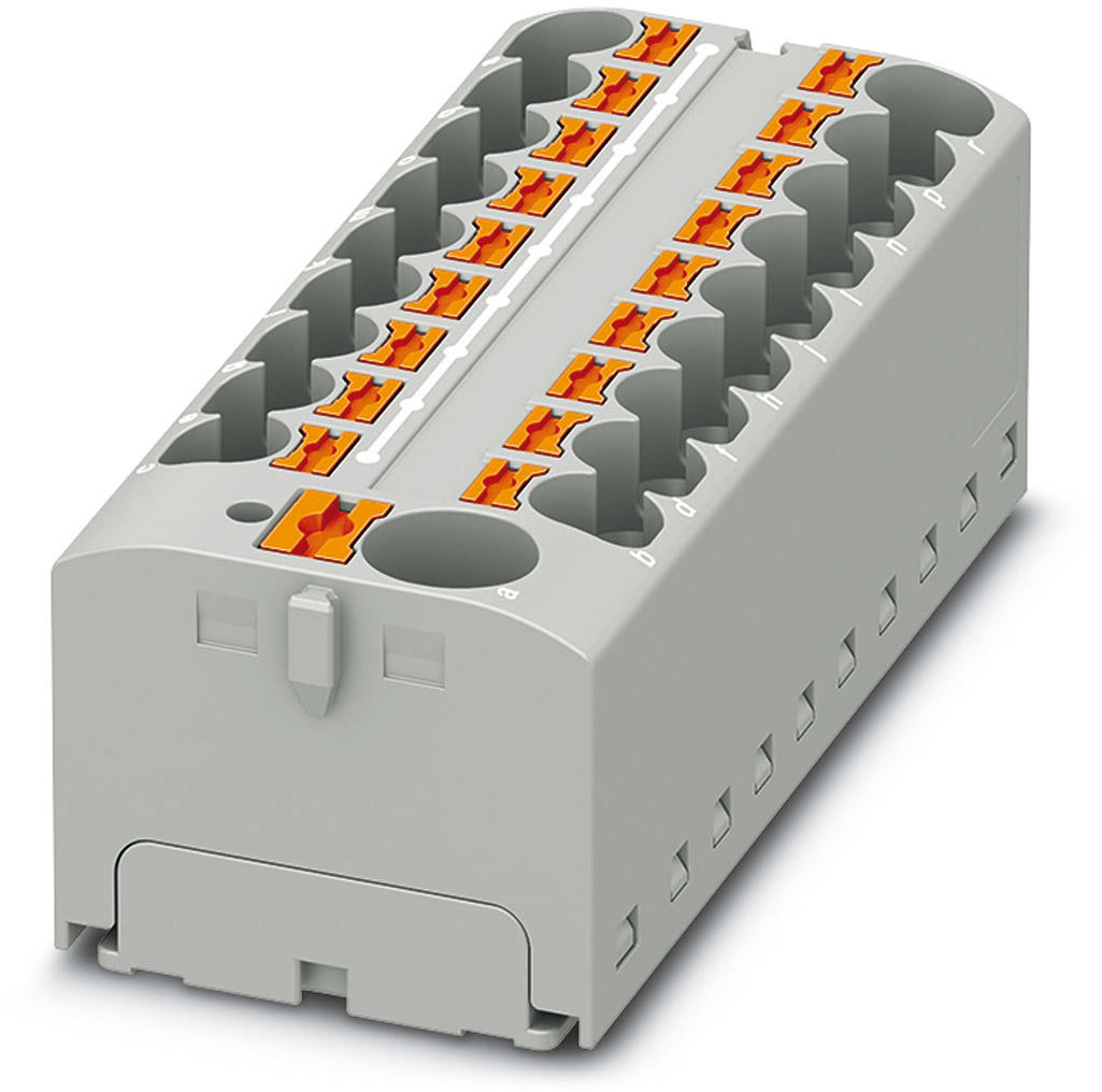 Phoenix Contact - PTFIX 10/18X4 GY - PTFIX 10/18X4 GY - Bloc répartiteur PTFIX