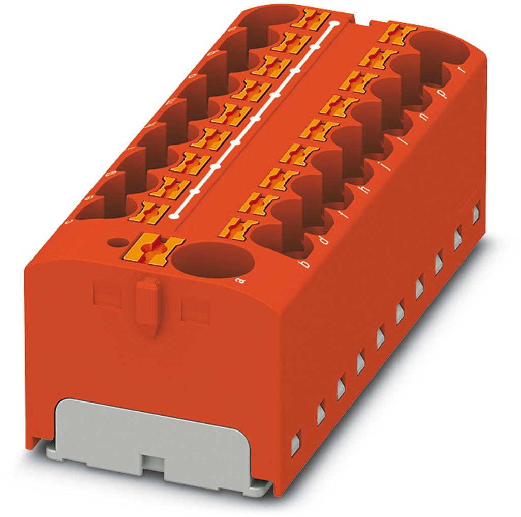 Phoenix Contact - PTFIX 10/18X4 RD - PTFIX 10/18X4 RD - Bloc répartiteur PTFIX