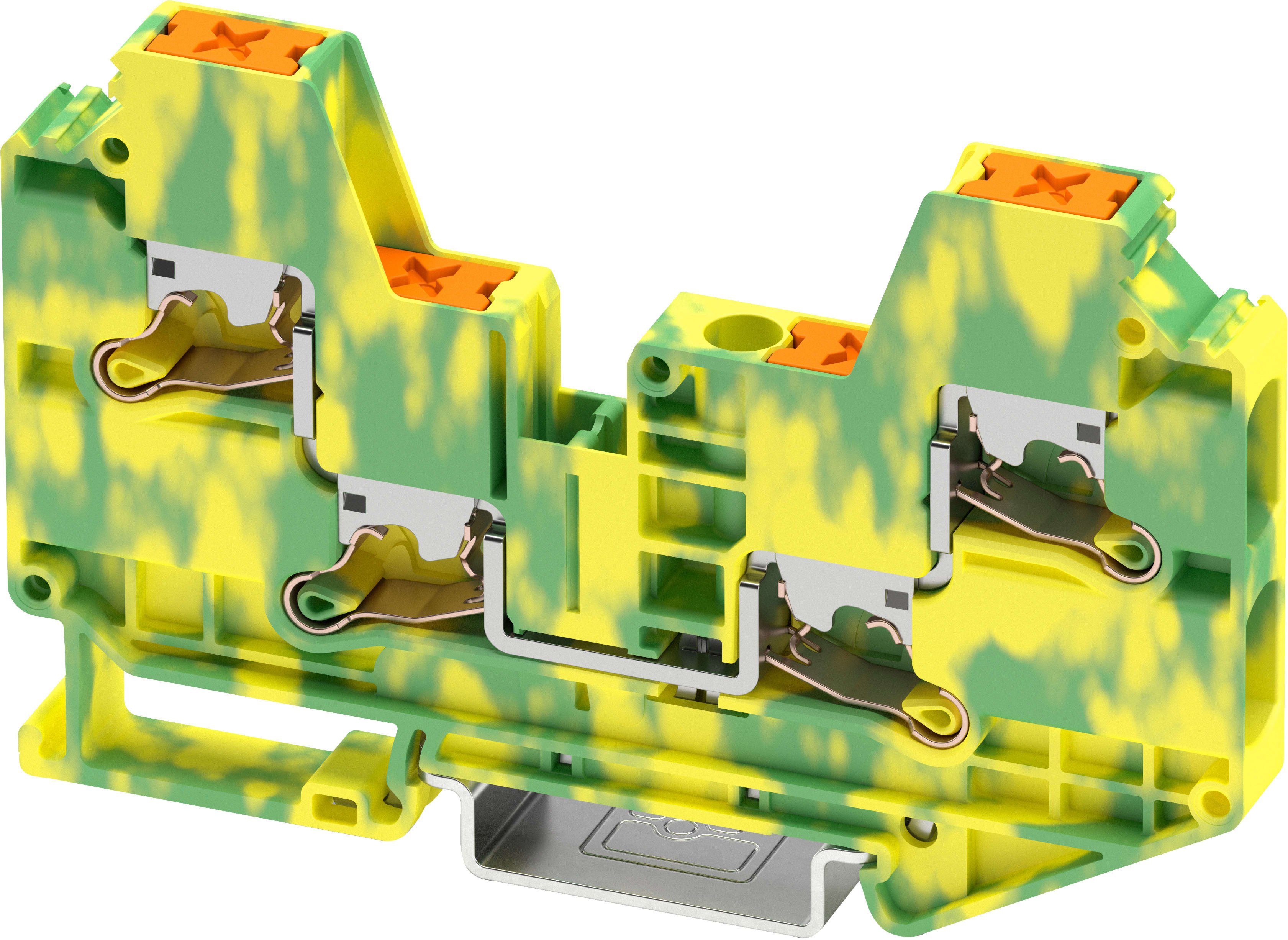 Phoenix Contact - XTV 6-QUATTRO-PE - Bloc de jonction PUSH-X vertical, 4 pôles, raccordement terre