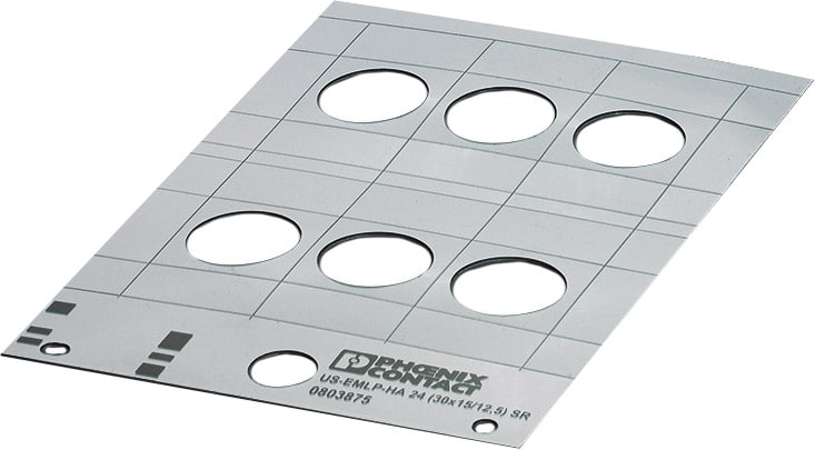 Phoenix Contact - Repérage d'appareil autocollant US-EMLP-HA 24 (30X15/12,5) SR