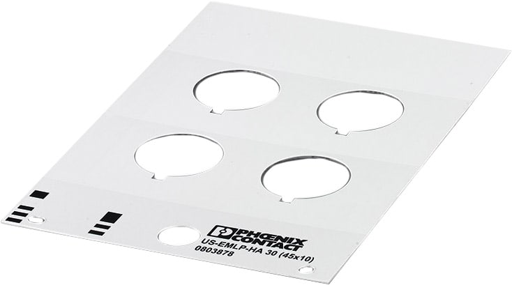 Phoenix Contact - US-EMLP-HA 30 (45X10) - Repérage d'appareil autocollant US-EMLP-HA 30 (45X10)