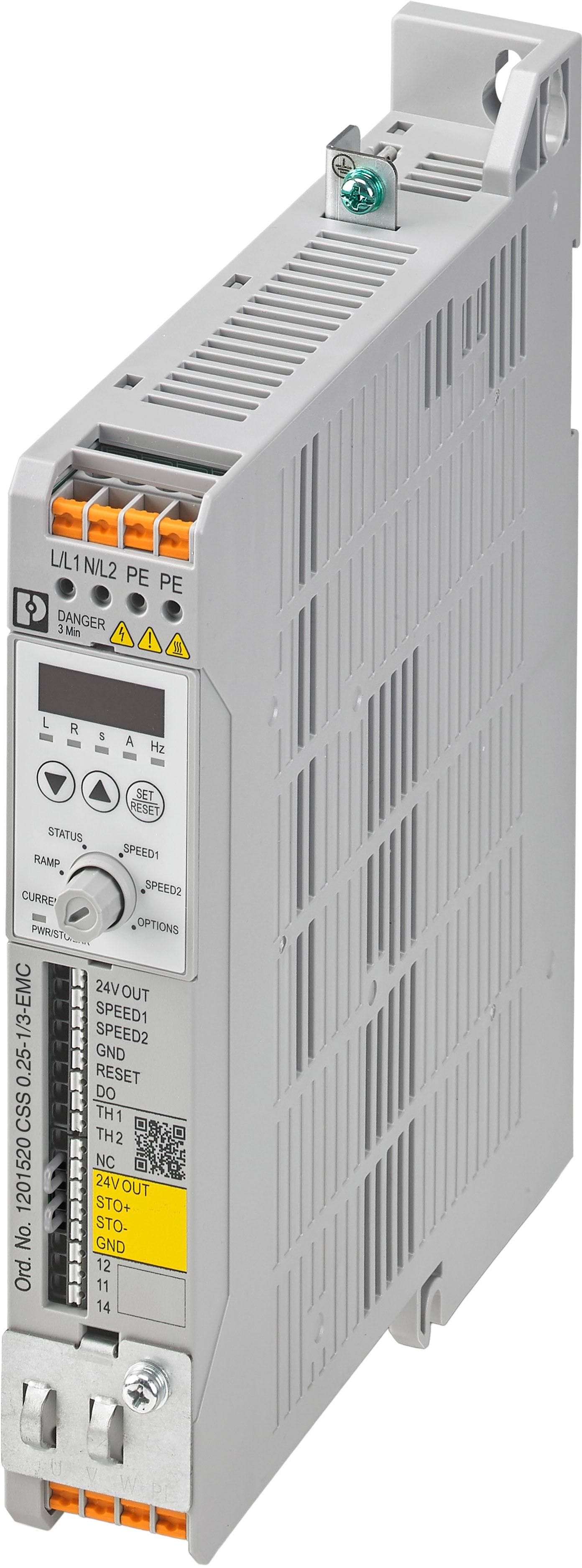 Phoenix Contact - Variateur de vitesse CSS 0,75kW - moteur triphasé - alim mono - AU - filtre sup