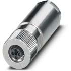 Phoenix Contact - Connecteur M12, cod. T, femelle droit, 4P, push-lock, non blindé, diam 6 à 11 mm