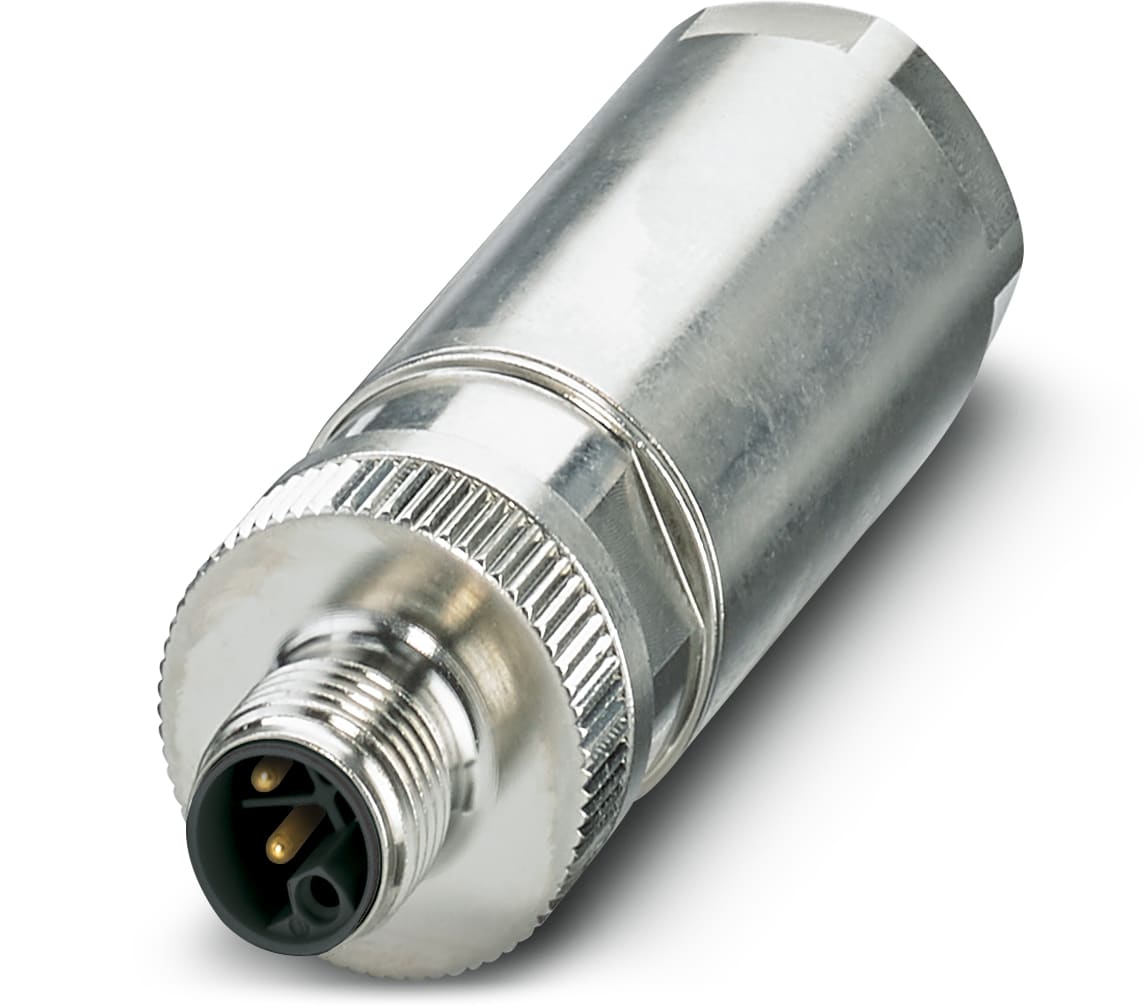 Phoenix Contact - Connecteur M12, codage L, mâle droit, 4P, push-lock, blindé, diam. 6 à 11 mm