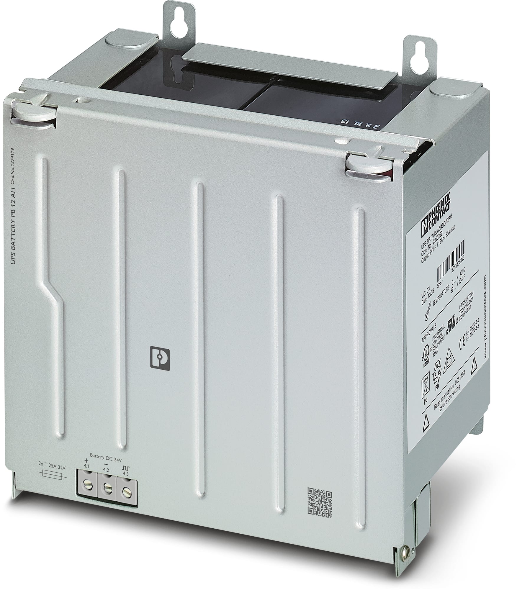 Phoenix Contact - UPS-BAT/PB/24DC/12AH - Module batterie 24VDC-12Ah