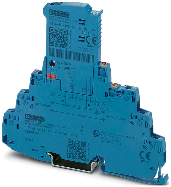 Phoenix Contact - Parafoudre débrochable D1/C2 - 4-20mA 24VDC ExVissé/Vissé