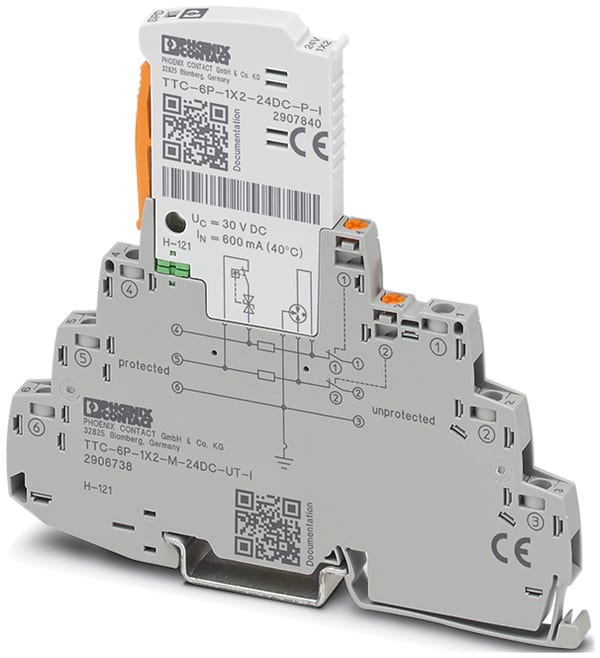 Phoenix Contact - Parafoudre débrochable - D1/C2 - 4-20mA 24VDC Vissé/Vissé