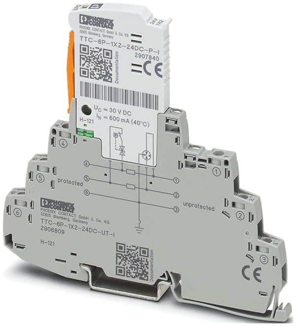 Phoenix Contact - Parafoudre débrochable - D1/C2 - 4-20mA 24VDC Vissé/Vissé