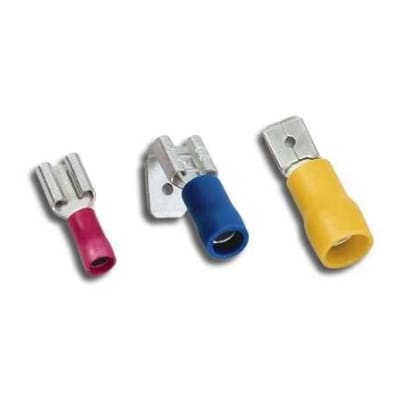 MECATRACTION - CLIPS PREISOLE RENF 6,35x0,8 ROUGE 0,6MM² NFF00363 EN 45545