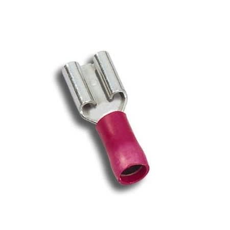 Mecatraction - CLIPS PREISOLE RENF 6,35x0,8 ROUGE 0,5MM2 NFF00363 EN 45545