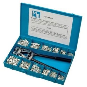 MECATRACTION - COFFRET DE COSSES CUIVRE NORME VDE0220 AVEC PINCE A SERTIR