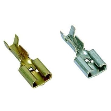 MECATRACTION - CLIPS NON ISOLE A FUT OUVERT 6,35x0,8 ETAMEE