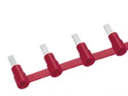 MECATRACTION - EMBOUT DE CABLE EN BANDE ROUGE 0,34-1,5MM² LARGEUR 2.8 PVC UL