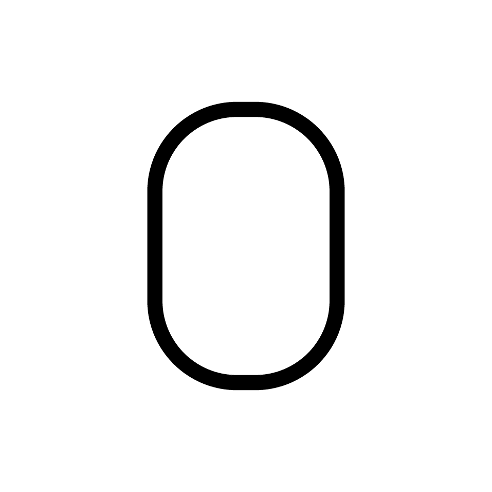 Artemide - Alphabet of Light W "0"