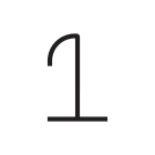Artemide - Alphabet of Light W "1"