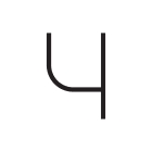 Artemide - Alphabet of Light W "4"