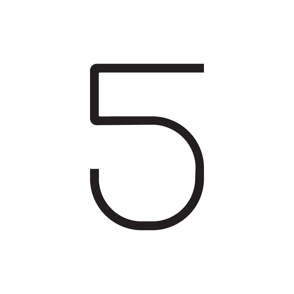 Artemide - Alphabet of Light W "5"