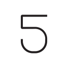 Artemide - Alphabet of Light W "5"