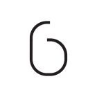 Artemide - Alphabet of Light W "6"