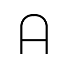 Artemide - Alphabet of Light W "A" uppercase