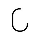 Artemide - Alphabet of Light W "C" uppercase