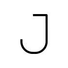 Artemide - Alphabet of Light W "J" uppercase