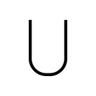 Artemide - Alphabet of Light W "U" uppercase