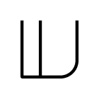 Artemide - Alphabet of Light W "W" uppercase