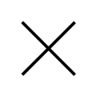 Artemide - Alphabet of Light W "X" uppercase
