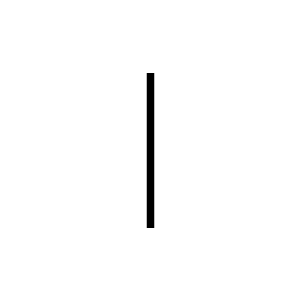 Artemide - Alphabet of Light W "l" lowercase