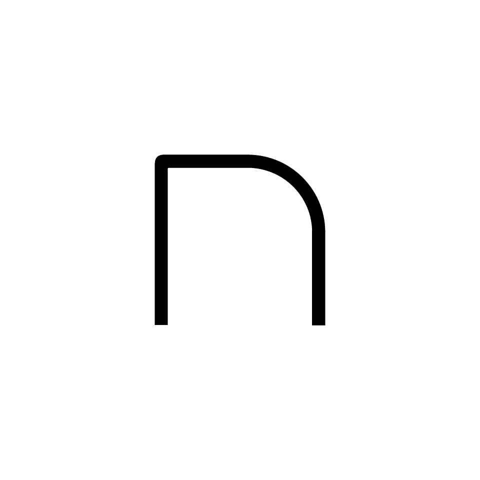 Artemide - Alphabet of Light W "n" lowercase