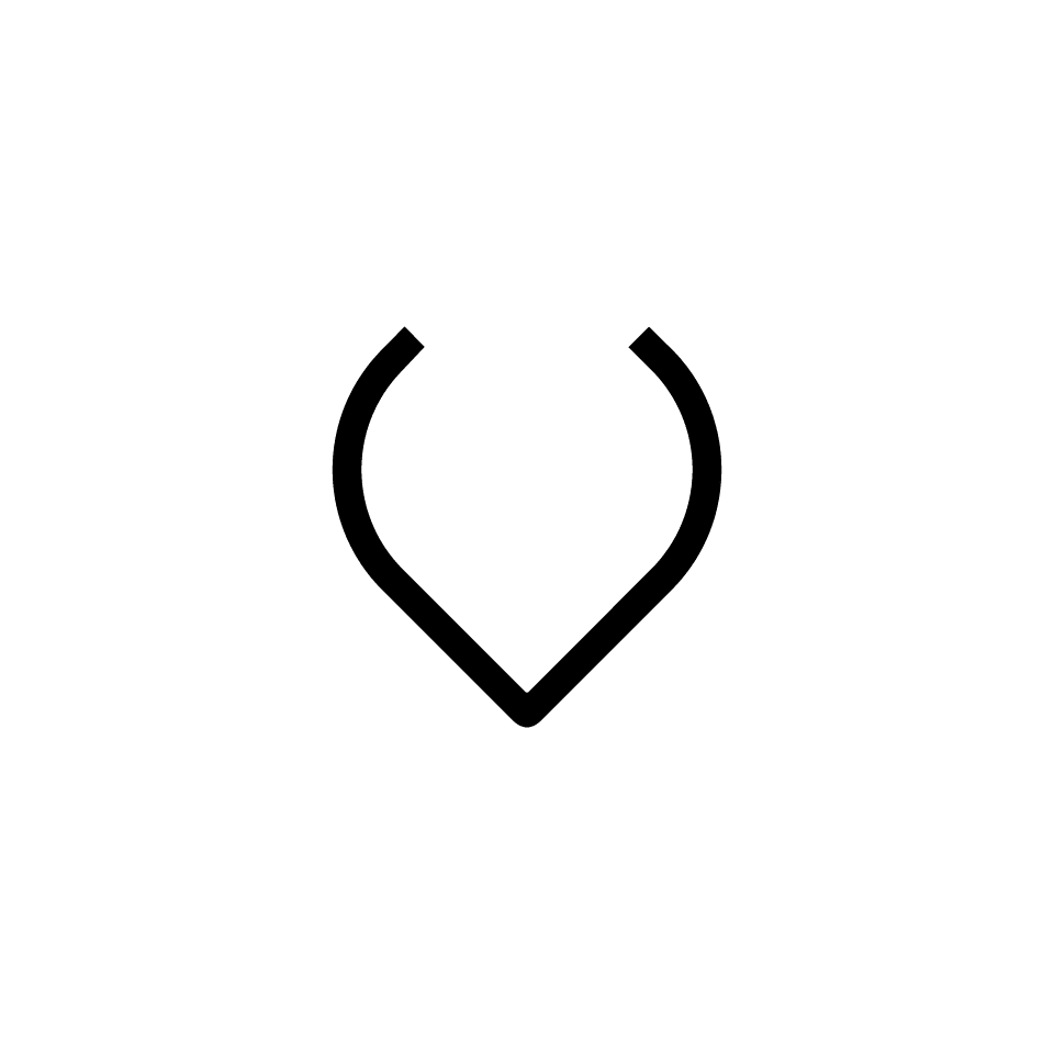 Artemide - Alphabet of Light W "v" lowercase