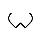 Artemide - Alphabet of Light W "w" lowercase