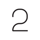 Artemide - Alphabet of Light W "2" + supp