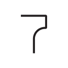 Artemide - Alphabet of Light W "7" + supp