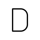 Artemide - Alphabet of Light W "D" uppercase + supp
