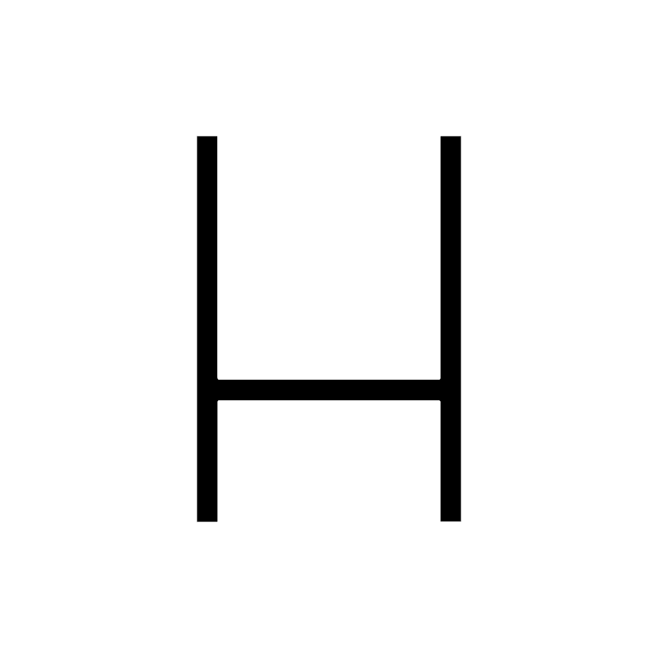 Artemide - Alphabet of Light W "H" uppercase + supp