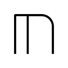 Artemide - Alphabet of Light W "M" uppercase + supp