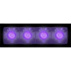 Artemide - Sharp 4X Violet Integralis FL - Recessed - Trim - Black -External driver