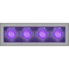 Artemide - Sharp 4X Violet Integralis XF - Recessed - Trim - Silver -External driver