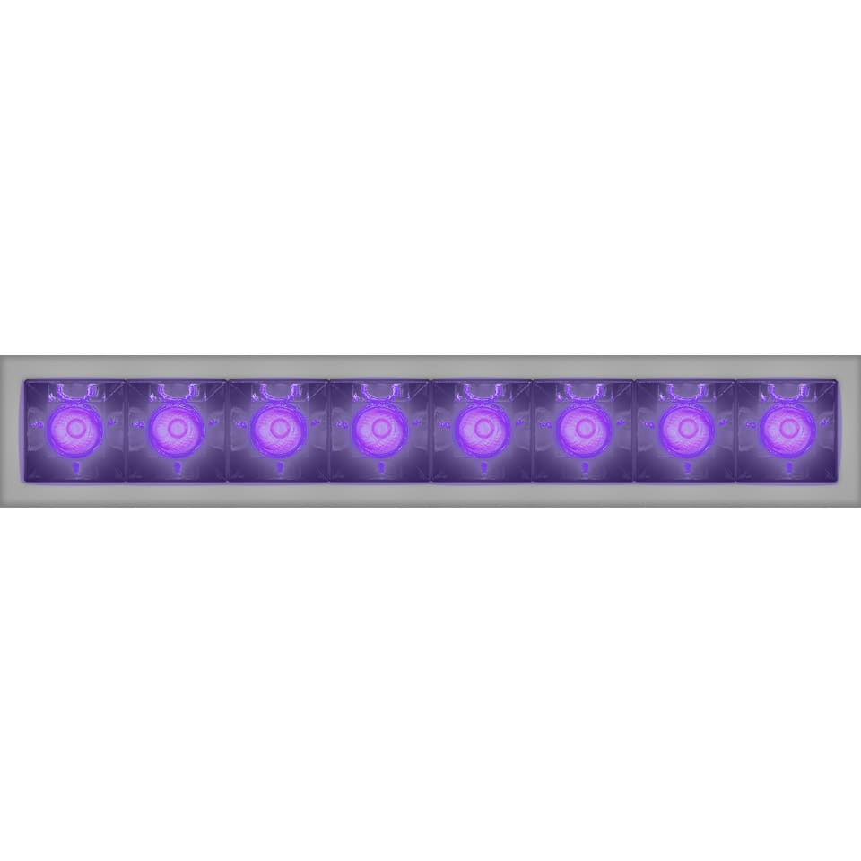Artemide - Sharp 8X Violet Integralis FL - Recessed - Trim - Silver -External driver