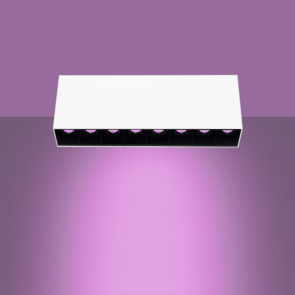 Artemide - Sharp 8X Violet Integralis FL - SMD - White -Driver on-off inside
